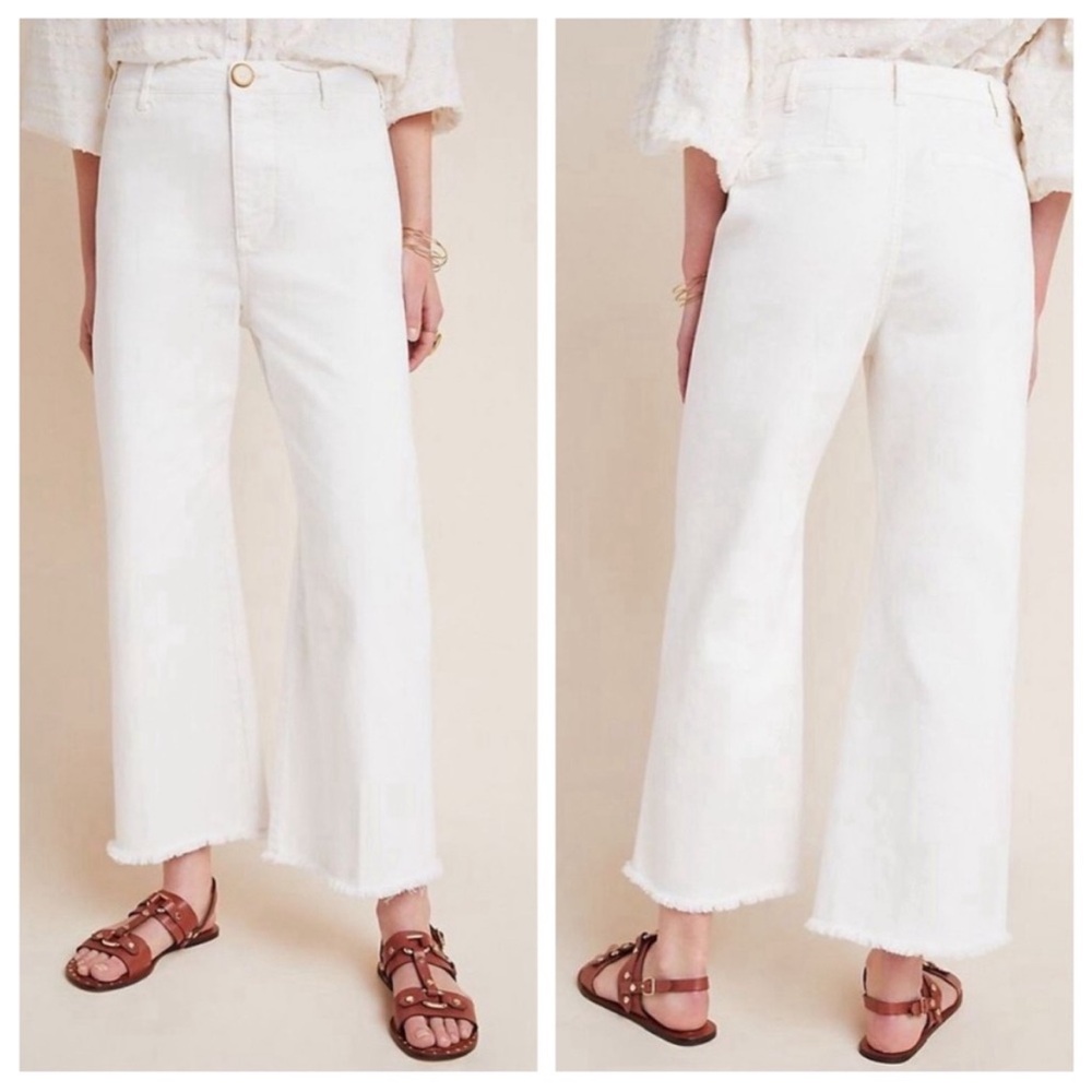 Pilcro & Letterpress High-Rise Wide Leg Crop Jeans